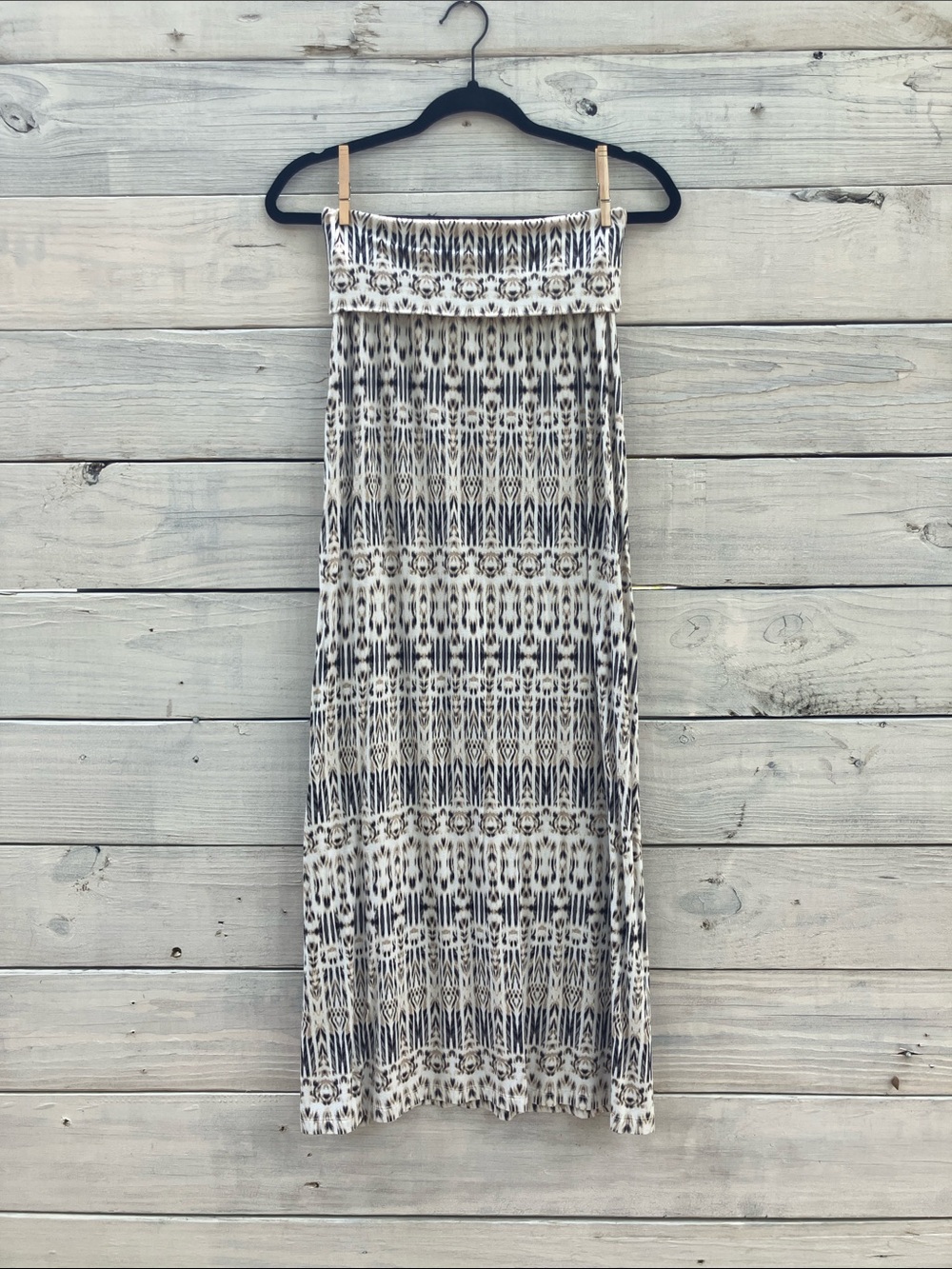 Cynthia Rowley Neutral Patterned Maxi Skirt Feminine Small